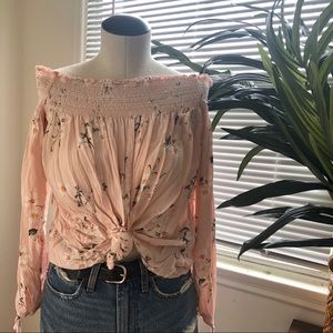 Abercrombie & Fitch Off The Shoulder Top